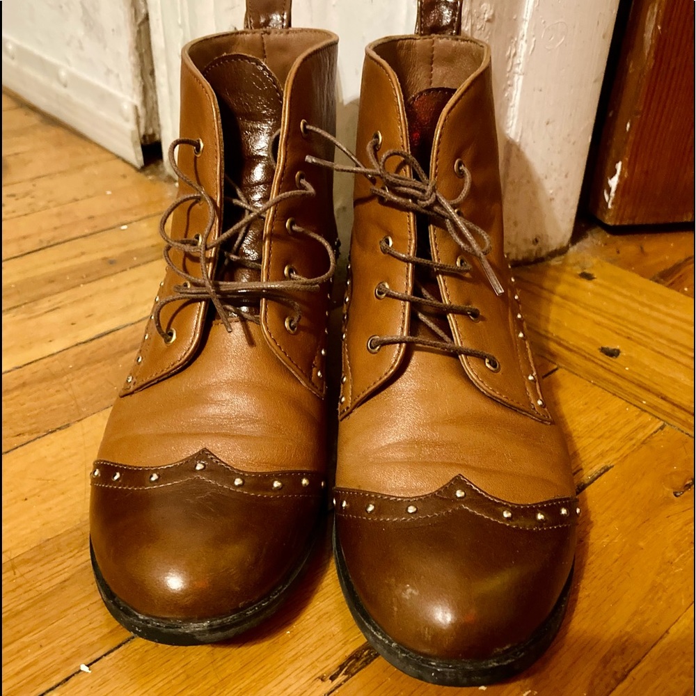 Julia Bo two tone ankle boots